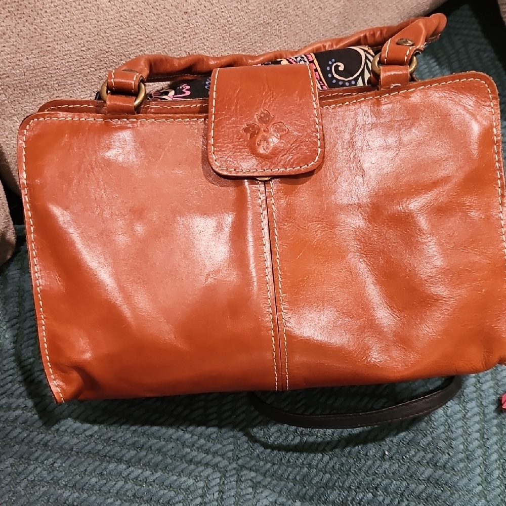 Patricia Nash Tan Leather Satchel